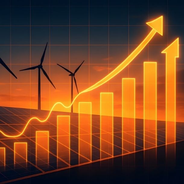 digramme avec des éoliennes en arrière plan.